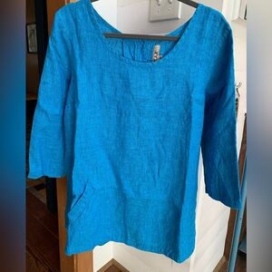 Flax Backup Tunic size M Back Up Top Blouse
